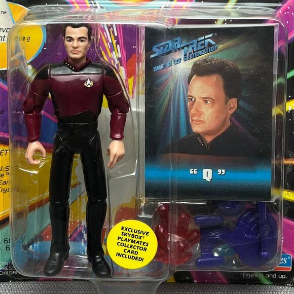 Playmates 1993 Star Trek The Next Generation Q Action Figure - Picture 7 of 7